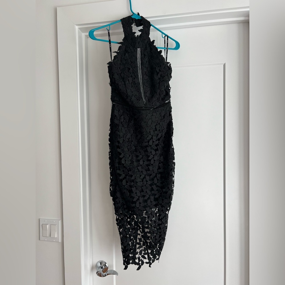 Elegant Black Lace Dress